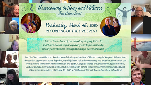 Homecoming in Song Free Online Event recording 4th March 2026