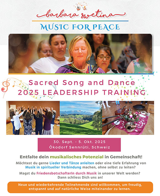
Barbara Swetina’s Music for Peace Trainingsprogramm 2025
